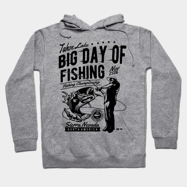 Big Day Of Fishing Hoodie by JakeRhodes